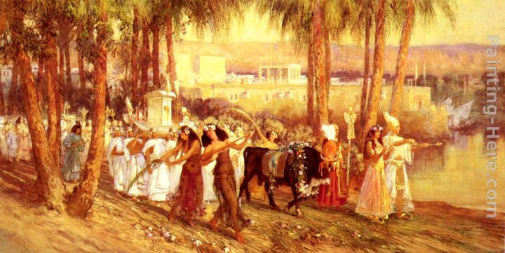 An Egyptian Procession painting - Frederick Arthur Bridgman An Egyptian Procession art painting